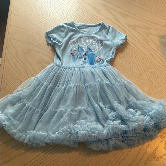 Bluey Other - Light Blue Ruffle Tulle Dress with Knit Bodice 💜